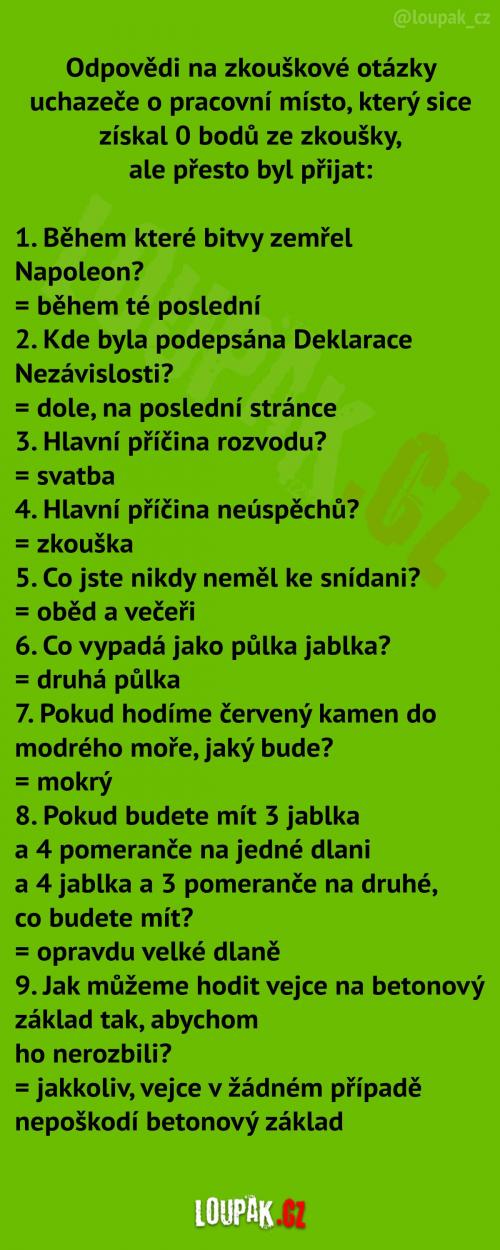  Jak odpovídat na otázky v testu? 