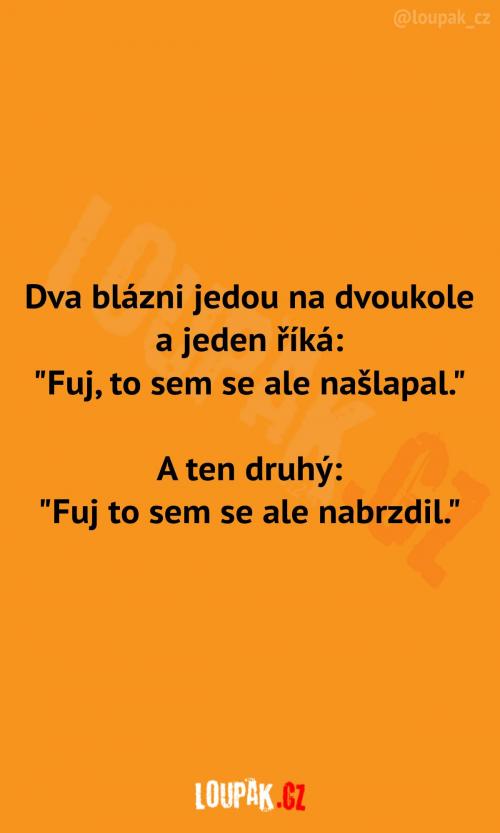 Blázni jedou na dvojkole