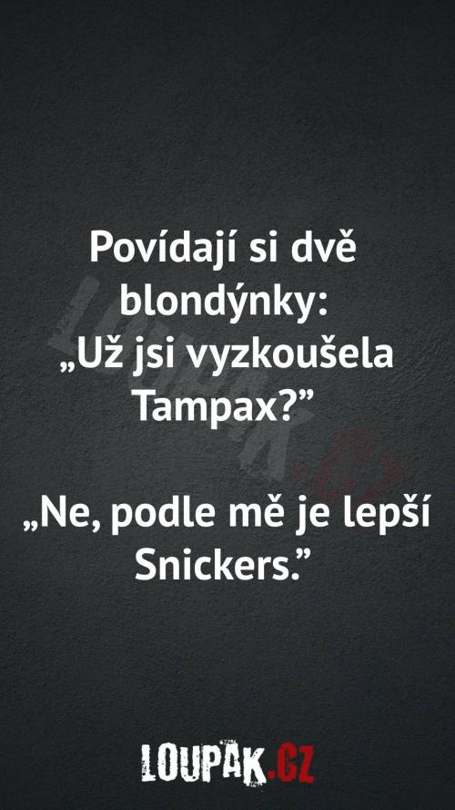  Vyzkoušela jsi někdy Tampax 