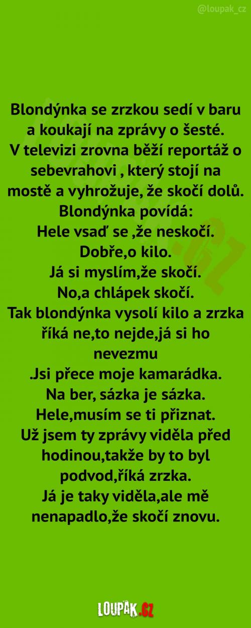  Blondýnka a zrzka v baru 