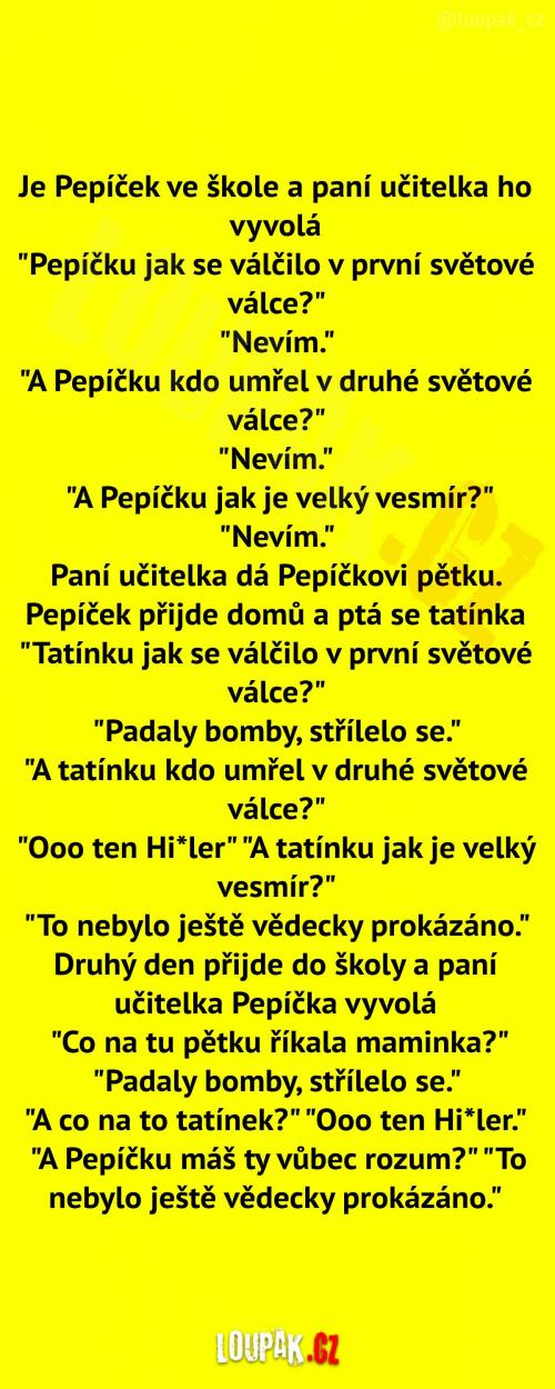 Pepíček ve škole.... 