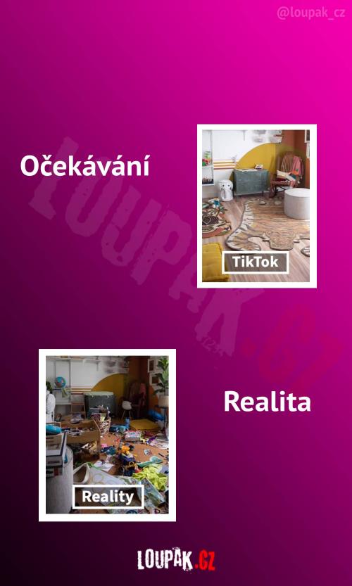  Můj uklízený pokoj na internetu vs realita 