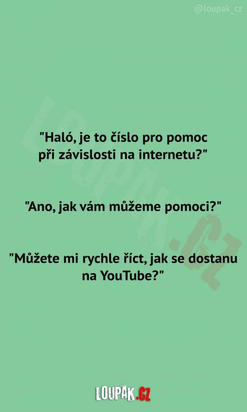  Číslo při závislosti na internetu 