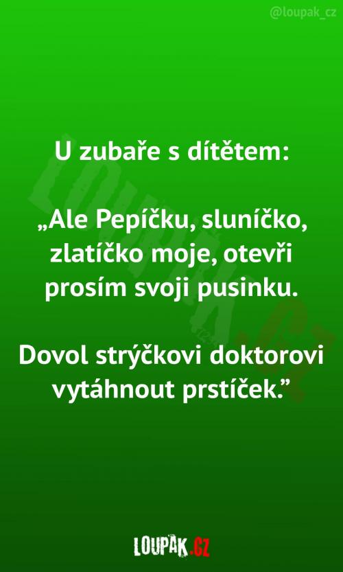  Dítě nechce otevřít pusinku 