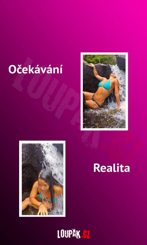 Realita po instagramové fotce