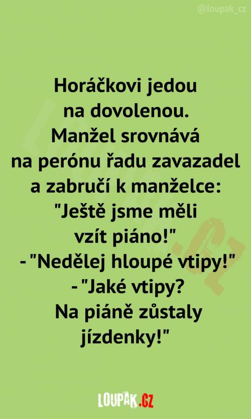  Horáčkovi jedou na dovolenou 