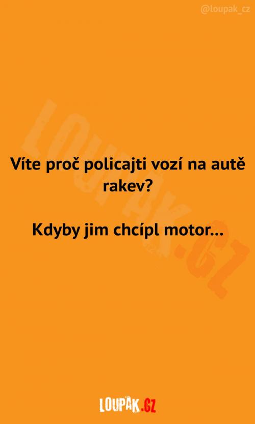 Co policajti vozí v autě?