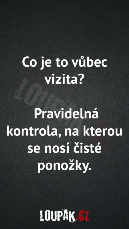  Co je to vůbec vizita 