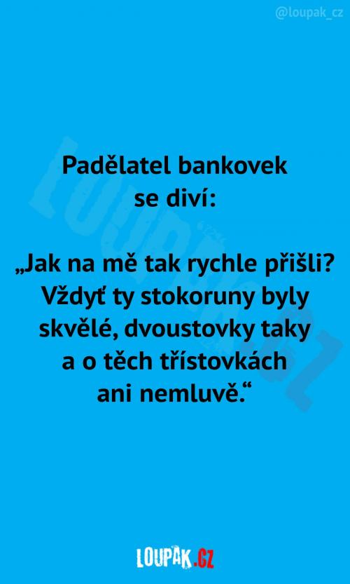  Policie vypátrala padělatele bankovek 