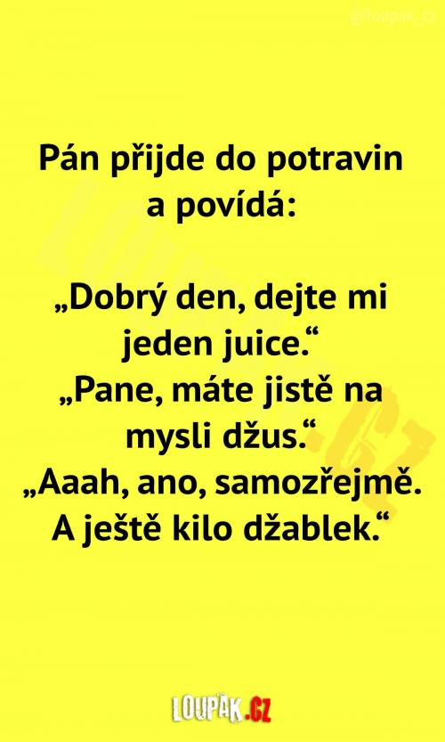  Když cizinec přišel do potravin 