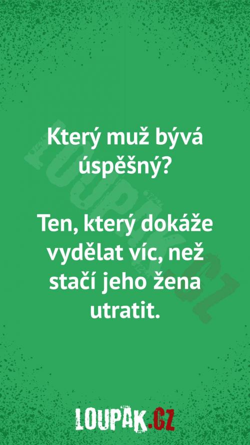  Který muž bývá úspěšný 