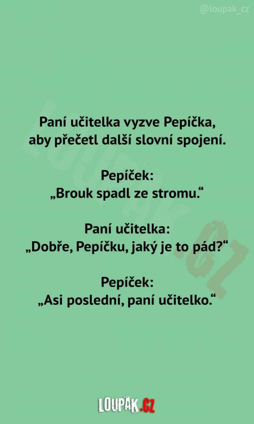  Paní učitelka a Pepíček 