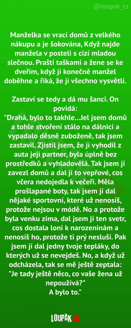  Jak si muž našel milenku 