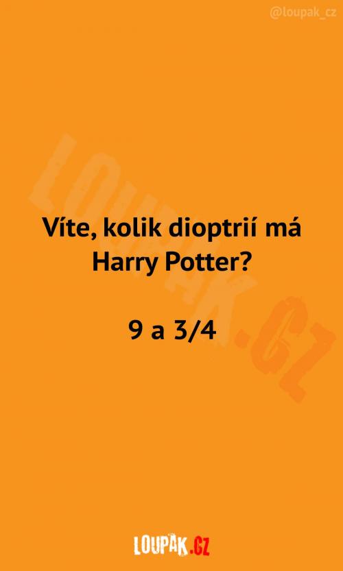 Dioptrie u Harryho Pottera