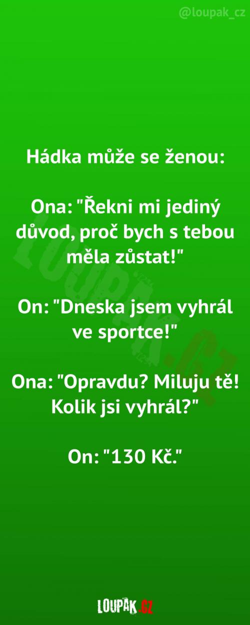 Důvod pro setrvání ve vztahu