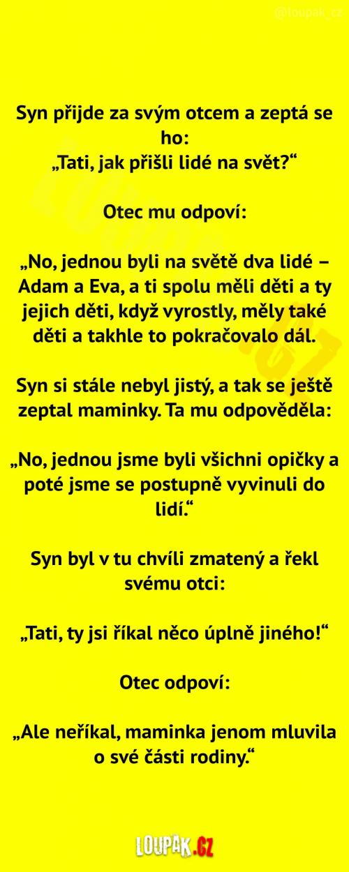  Jak přišli lidé na svět  