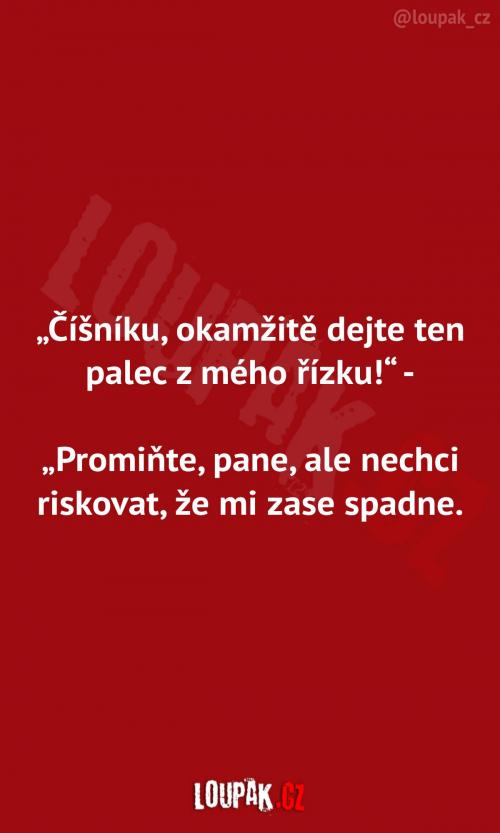 Palec se řízkem...  