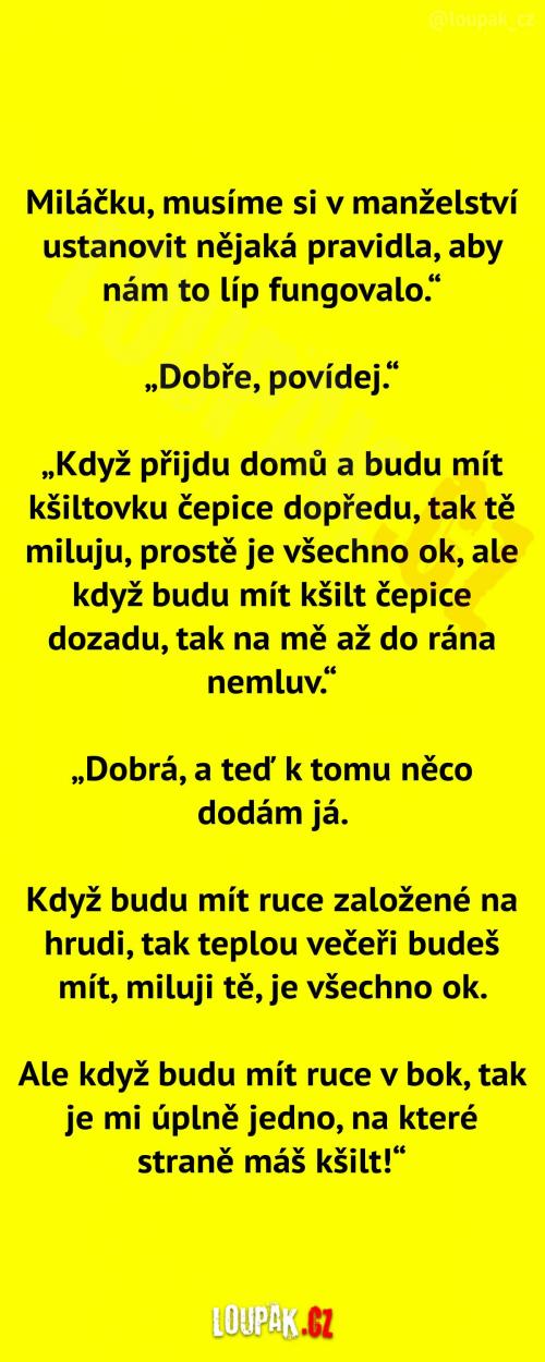  Pravidla v manželství  