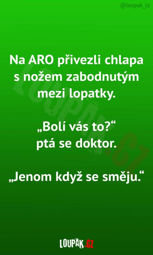 Těžký případ na ARU...