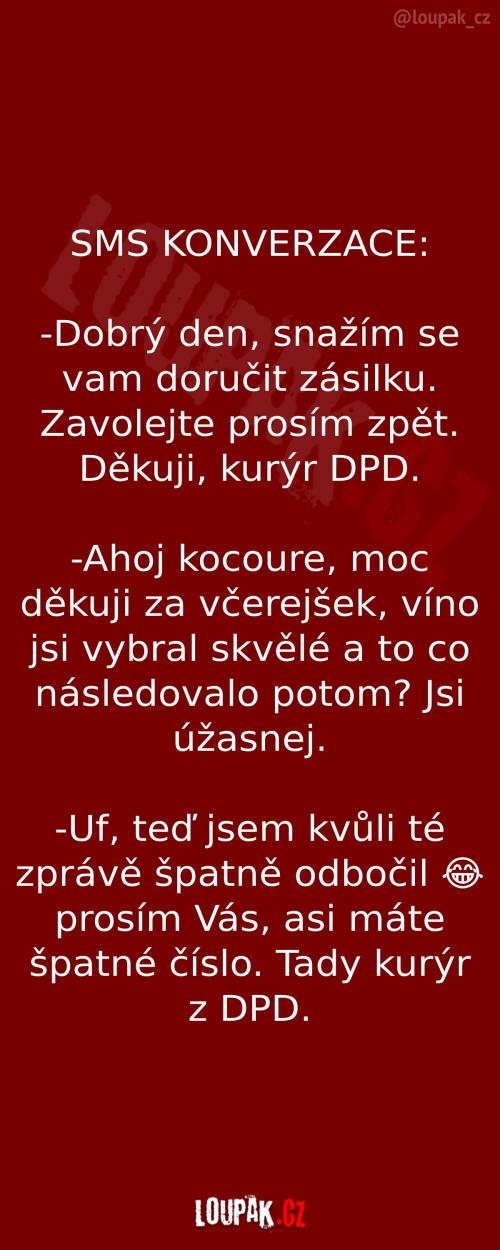 Když pošlete špatnou zprávu kurýrovi