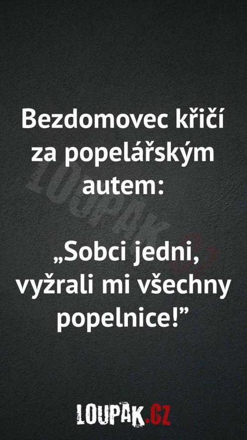  Proč mu vyžrali všechny popelnice 
