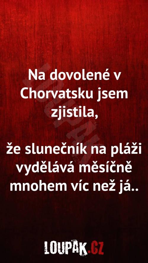  Co zjistila na dovolené 