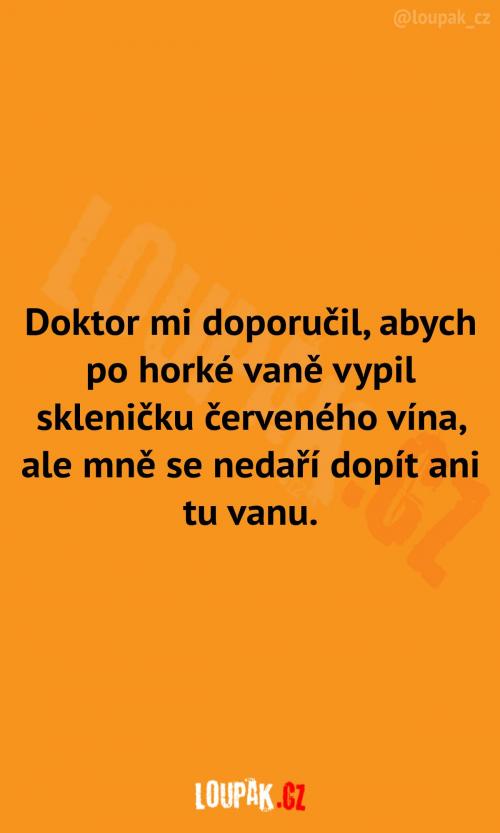  Sklenička vína po vaně 
