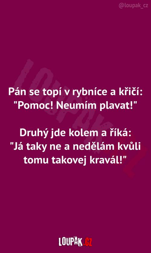  Když se pán topí v rybníce 
