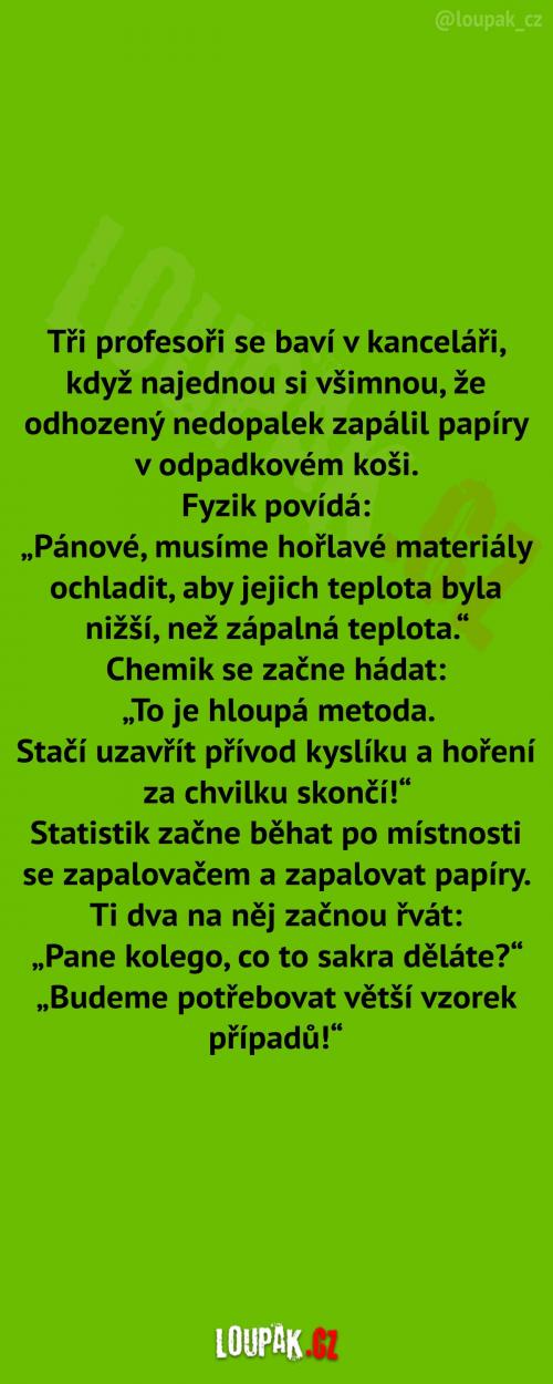  Tři profesoři vs jeden problém  