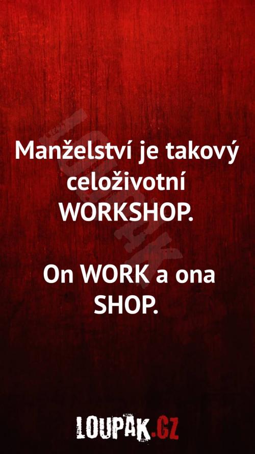  Proč je manželství celoživotní WORKSHOP 