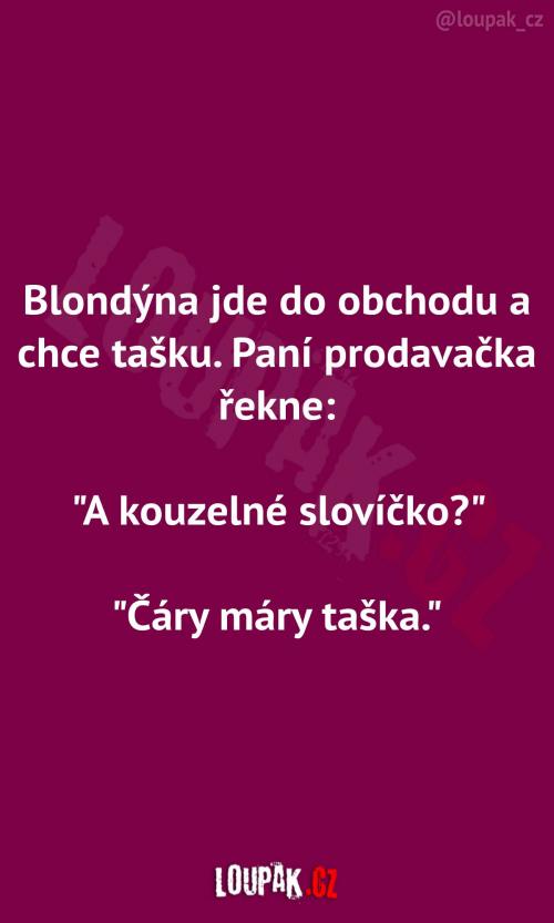 Kouzelné slovíčko pro tašku 