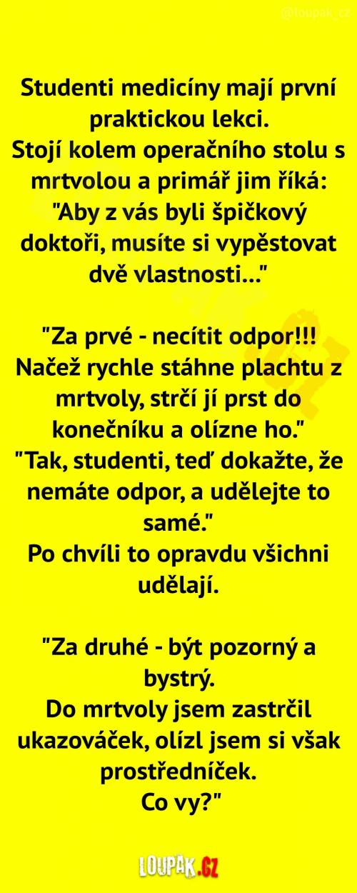  Drsná lekce od profesora  