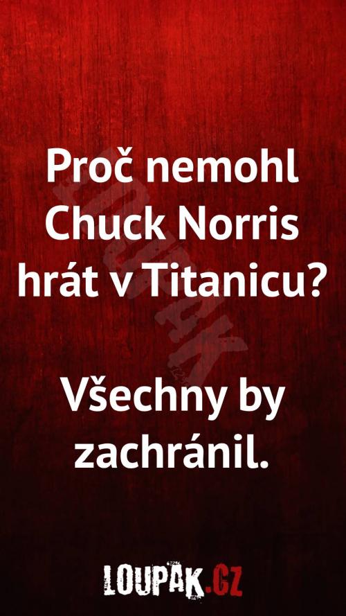 Proč nehrál v Titanicu?