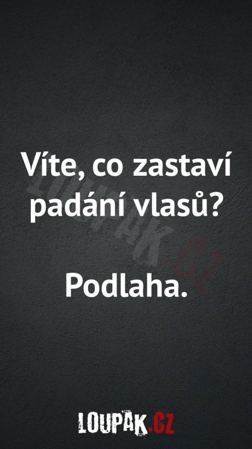 Co zastaví padání vlasů?