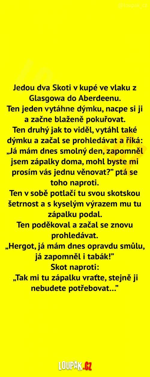 Dva Skoti ve vlaku
