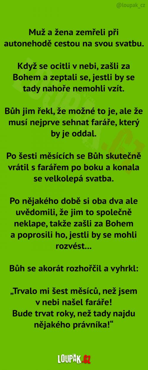 Svatba v nebi... a vlastně i rozvod Svatba v nebi... a vlastně i rozvod