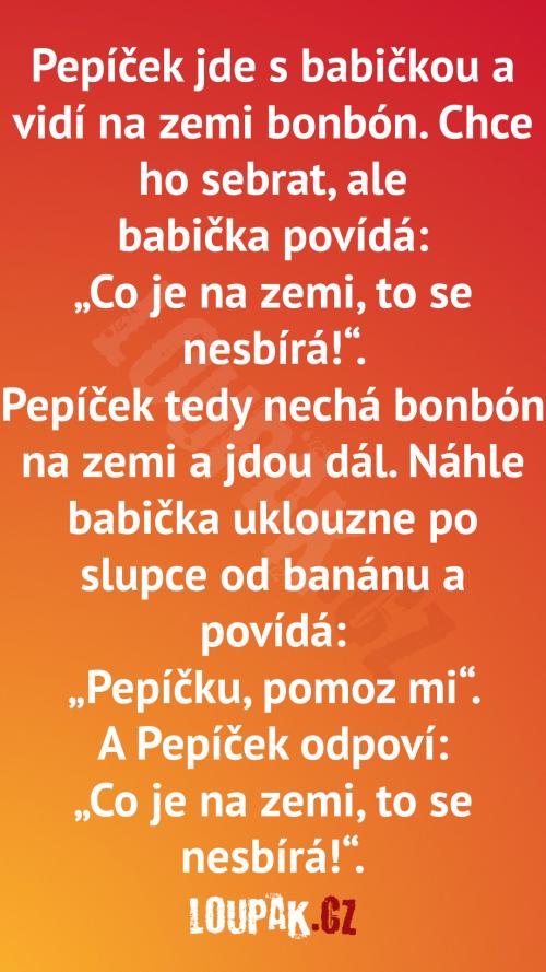  Pepíček a příběh s babičkou. 