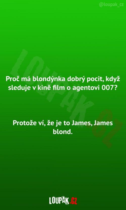  Blondýnka a agent 007 