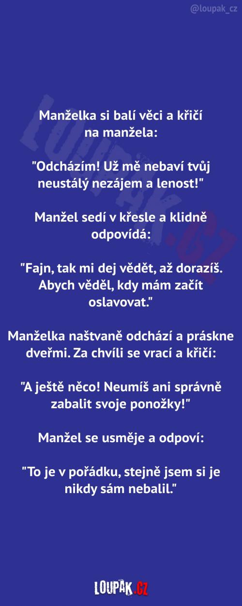 Manželka křičí na manžela