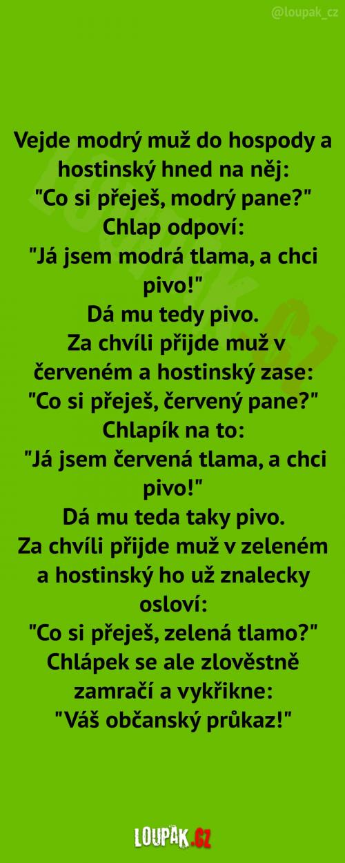  Modrý muž v hospodě  