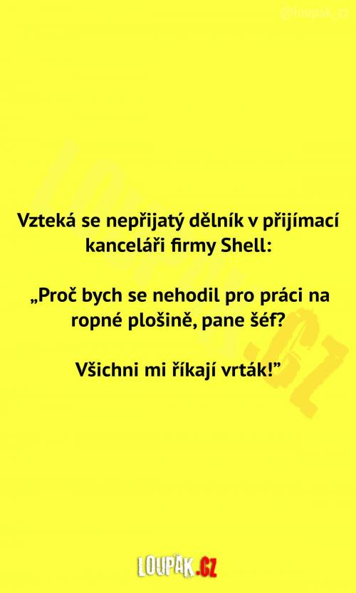  Vztekání nepřijatého dělníka 