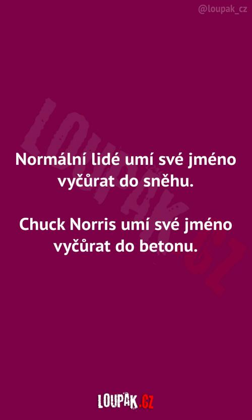 Kam vyčůrá Chuck Norris své jméno?