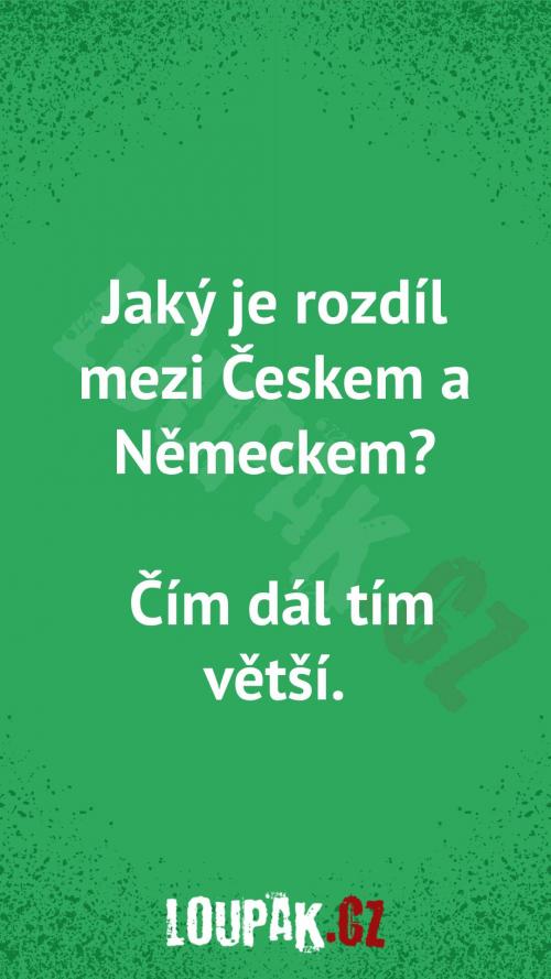  Rozdíl mezi Českem a Německem 