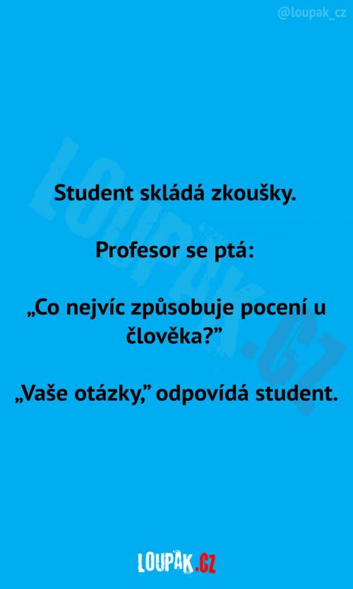  Student na zkoušce..  