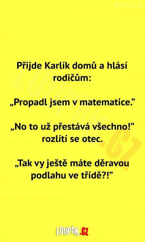  Propadnutí v matematice 