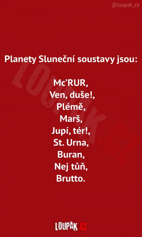  Planety sluneční soustavy 