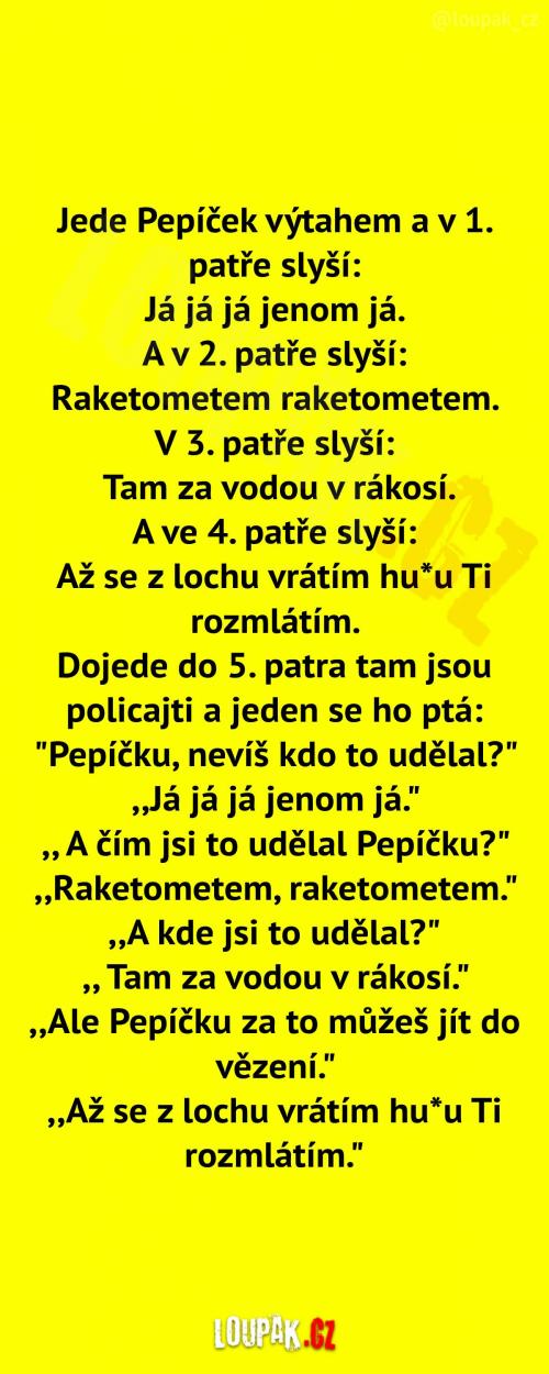  Pepíček ve výtahu... 