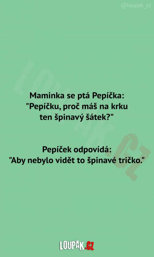  Pepíček má špinavý šátek 