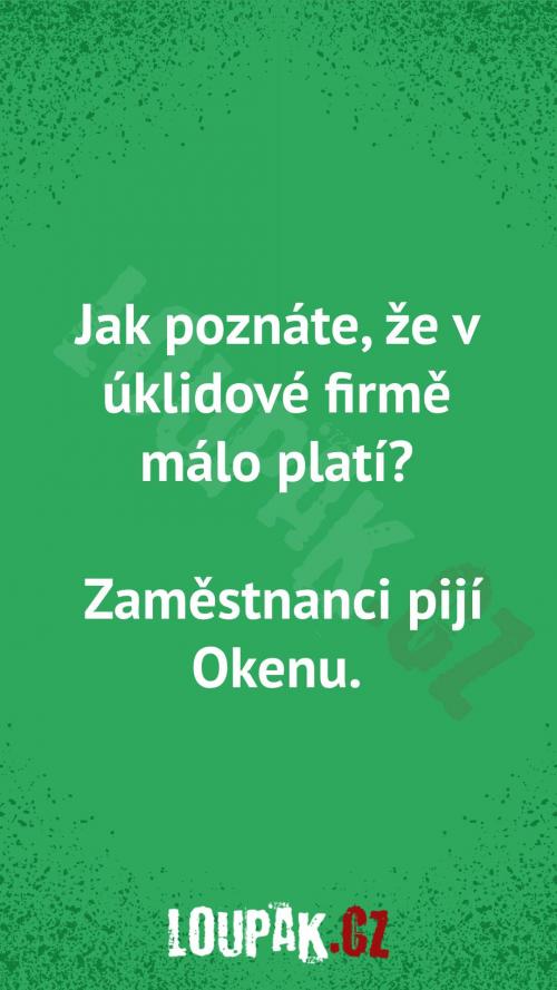  Jak poznáte, že v úklidové firmě málo platí 