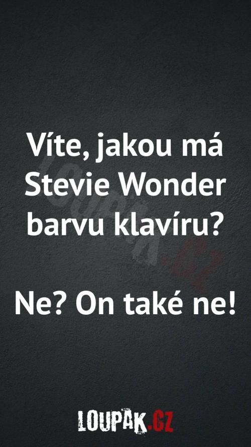  Jakou má Stevie Wonder barvu klavíru 